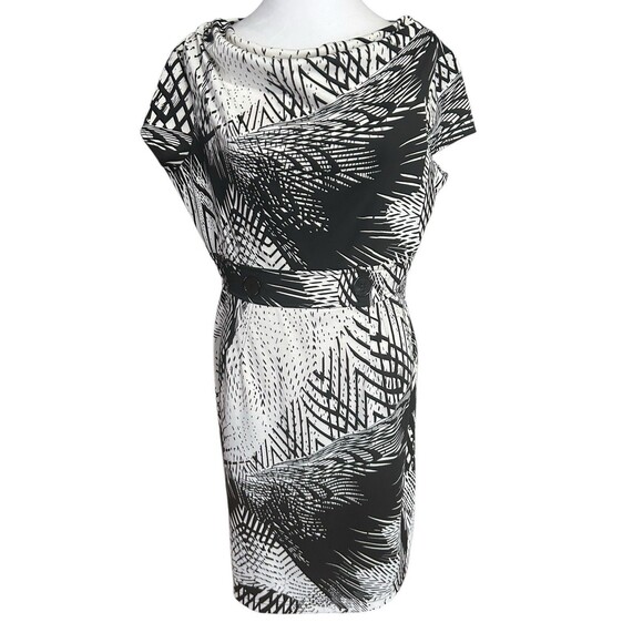 Spence Black And white Cap‎ Sleeve NWT Sz 12 Dress - Picture 1 of 5